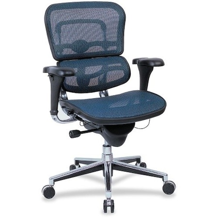 Eurotech - The Raynor Group Chair, Ergohuman Mid-Back, 26-1/2inWx29inDx52inH, Blue EUTME8ERGLOKM15